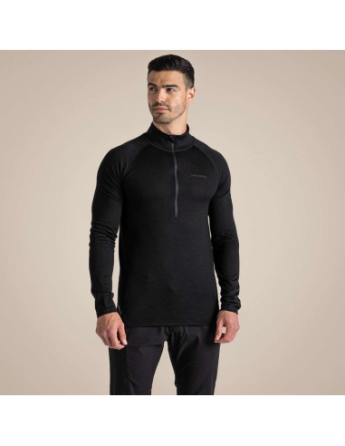 CRA-CEU001-EXPERT MERINO HALF ZIP LONG SLEEVED BASELAYER II